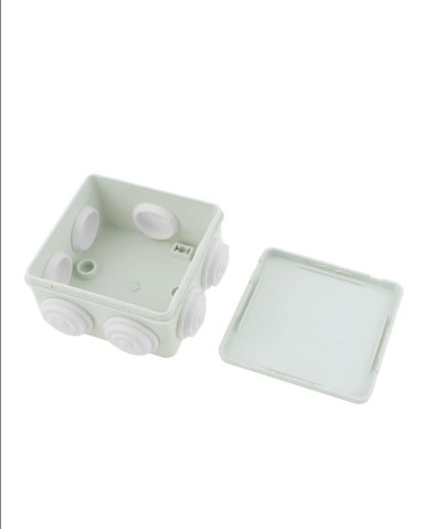 SAXXON PB085 - Caja de conexiones con 7 entradas / PVC libre de halógenos / Compatible con cámaras Bullet / Domo / Dimensiones 85 x 85 x 50 mm (Ancho x Alto x Fondo) / IP55