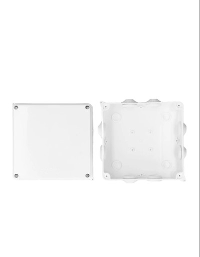 SAXXON PB150 - Caja de conexiones con 8 entradas / PVC libre de halógenos / Compatible con cámaras Bullet / Domo / Dimensiones 150 x 150 x 70 mm (Ancho x Alto x Fondo) / IP55