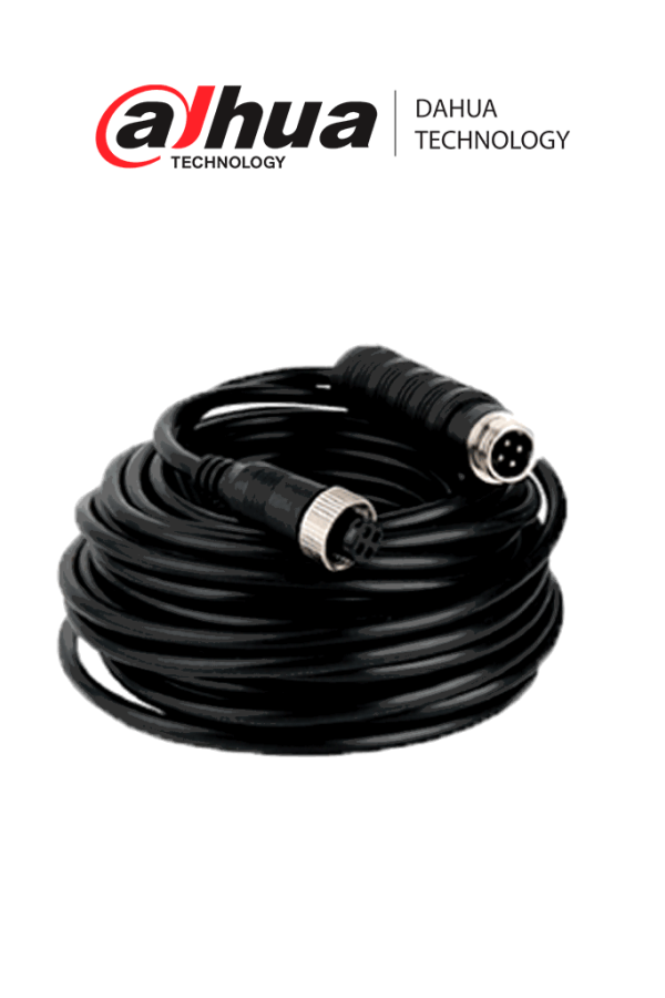 DAHUA MCNU-GXF4-GXM4-3 - Cable extensor tipo aviación de 3 Metros/ Para transmisión de video y audio analogico/ Conectores M12 hembra a M12 macho/ 4 Pines/ Especial para DVR Movil/