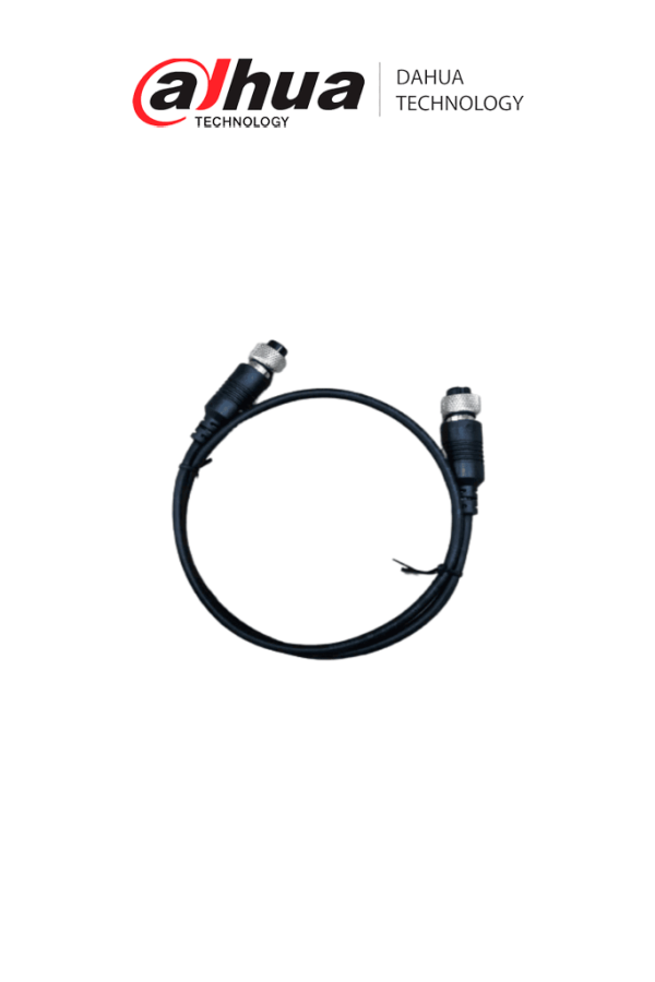 DAHUA MC-AF6-AM6-6 - Cable extensor tipo aviación de 6 Metros/ Para transmisión de video y audio de cámara móvil IP/ Conectores M12 hembra a M12 macho/ 6 Pines/ Especial para DVR Móvil/