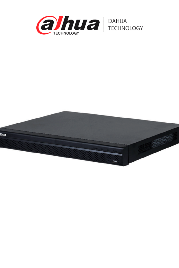 DAHUA DHI-NVR4208-8P-4KS3 NVR de 8 MP/ 4k/ 8 Canales IP/ 8 Puertos PoE/ Rendimiento de 160 Mbps/ H.265+/ 2 Bahías de discos duros / Soporta cámaras WizSense/ HDMI 4k & VGA/ 4 canales SMD Plus/ E&S de Alarma/