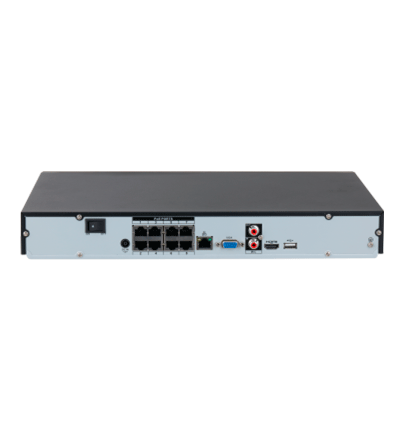 DAHUA NVR2208-8P-I2 - NVR de 8 Megapixeles/ 8 Canales IP/ WizSense/ 8 Puertos PoE/ Smart H.265+/ 1 Ch de Reconocimiento Facial y FD/ Hasta 10 Bases de Datos de Rostros/ 2 Puertos SATA/ SMD Plus/ Max. Decodificación de 6x1080p FPS/ Onvif/