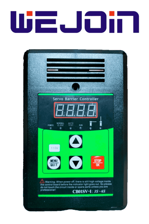 WEJOIN WJBCP05 - Panel de Control para Barrera Vehicular con Servo Motor de 3 a 6 Segundos