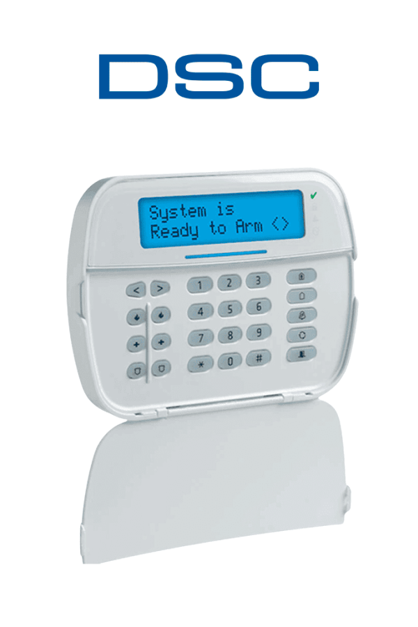 DSC HS2LCDRF9N - Teclado Cableado LCD Alfanumérico con Transceptor integrado de 32 caracteres admite 128 zonas compatible con NEO