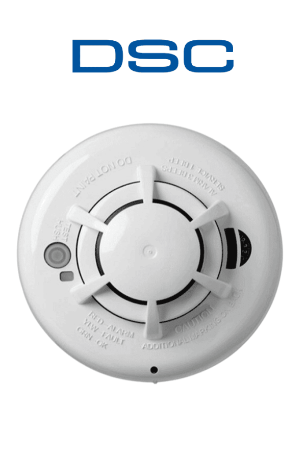 DSC PG9936 - Detector de humo y calor inalámbrico con tecnología Power G compatible con NEO, PRO, Qolsys e IoTga
