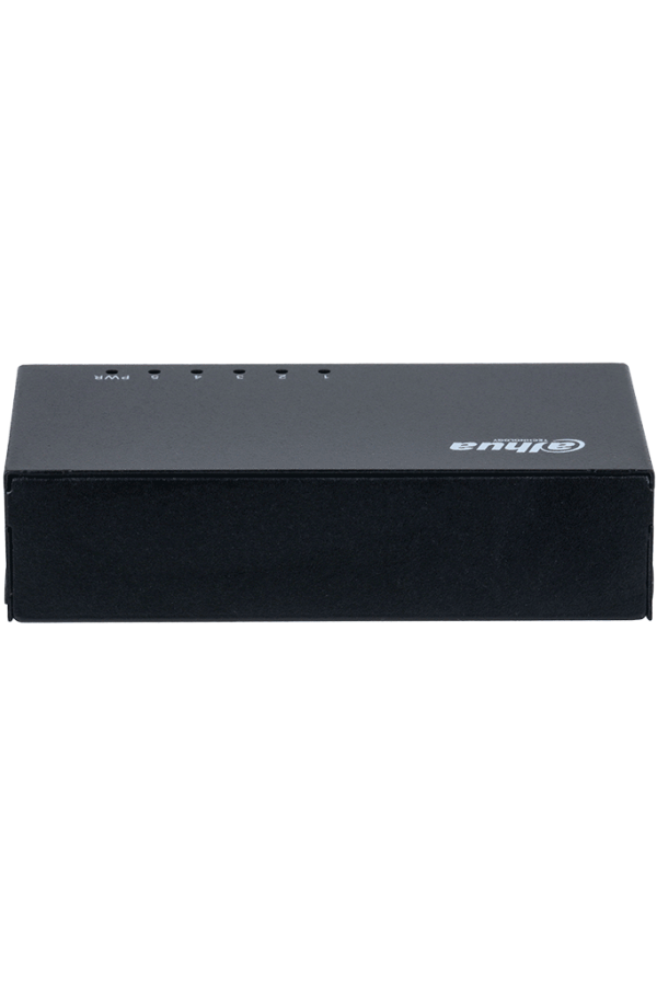 DAHUA PFS3005-5GT - Switch Gigabit de 5 Puertos No Administrable/ Capa 2/ 10/100/1000 Base-T/ Carcasa Metalica/ Switching 10G/ Tasa de Reenvio de Paquetes 7.44 Mbps/ Memoria Bufer de Paquetes 1Mb/ Con Proteccion de Descargas/ 
