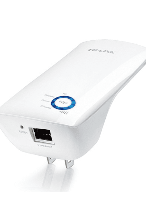 TP-LINK TL-WA850RE - Repetidor inalámbrico universal de señal WiFi, hasta 300Mbps en 2.4GHz, con 2 antenas internas, 1 puerto RJ45, modo extensor de rango y punto de acceso. 