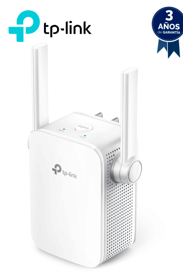 TP-LINK TL-WA855RE - Repetidor inalámbrico universal de señal WiFi hasta 300Mbps en 2.4GHz, con 2 antenas externas, 1 puerto RJ45, modo extensor de rango y punto de acceso.