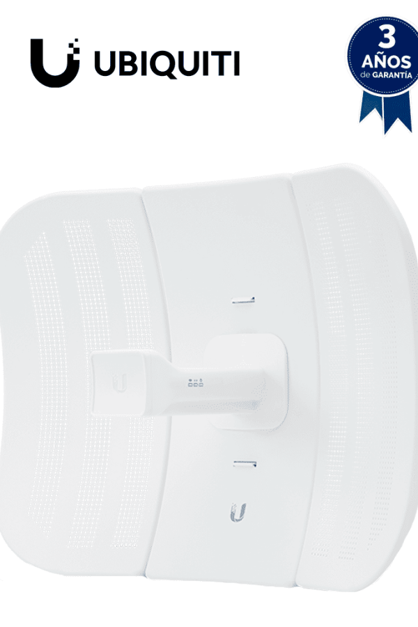 UBIQUITI LiteBeam M5 LBE-M5-23 - Radio (CPE) airMAX M5 operando en 5 GHz (5150 - 5875 MHz) con antena integrada de 23 dBi y potencia de transmisión de 25 dBm. Cuenta con 1 puerto Ethernet (10/100), ofrece un rendimiento de hasta 100 Mbps.