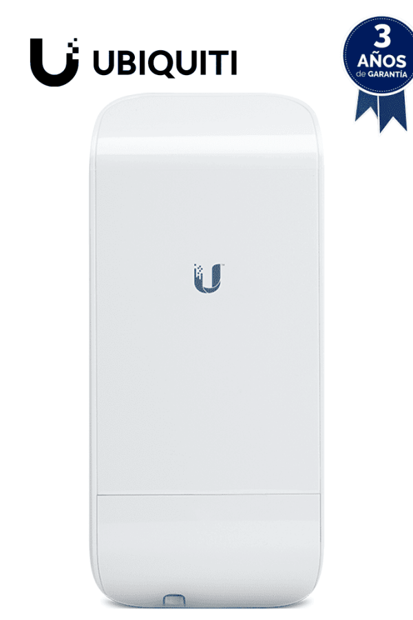 UBIQUITI NANOSTATION LOCOM5 - Radio Airmax 5.8GHz para exteriores con antena integrada tipo panel de 13 dBi, MIMO, potencia de 23 dBm y rendimiento de hasta 150 Mbps.