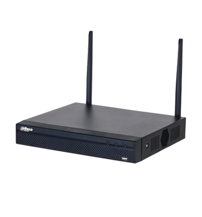 DAHUA NVR1108HS-W-S2-CE - NVR WiFi de 4 Megapixeles/ 8 Canales IP/ H.265/ Salidas HDMI &VGA/ 1 Bahía de Disco Duro/ 1 E&S de Audio/ Onvif/