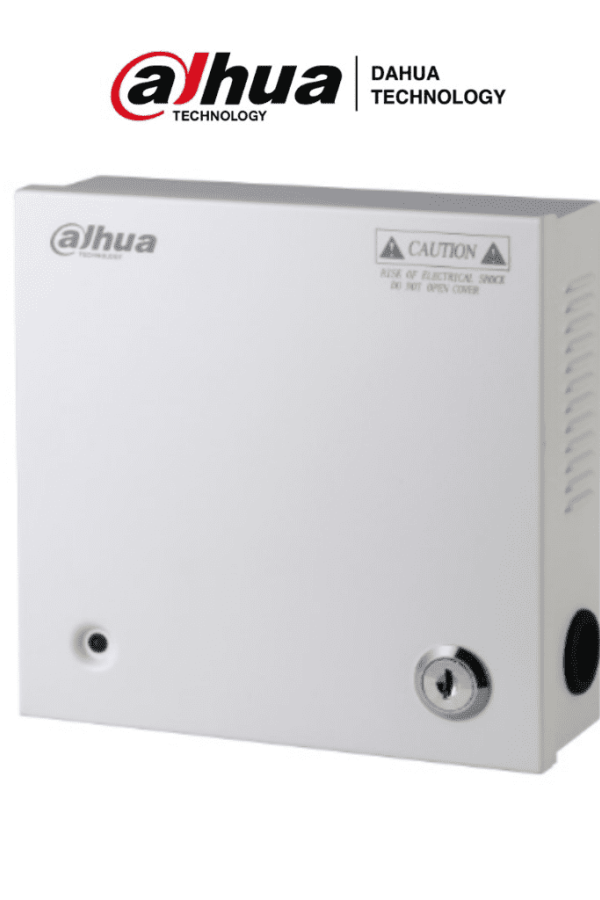 DAHUA PFM340-5CH - Fuente de Poder de 12 vcd/ 4 Amperes/ Para 5 Camaras/ Fusibles Intercambiables/ Proteccion contra Sobrecargas/ Color Blanco/