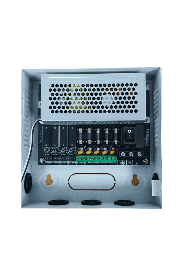 DAHUA PFM340-5CH - Fuente de Poder de 12 vcd/ 4 Amperes/ Para 5 Camaras/ Fusibles Intercambiables/ Proteccion contra Sobrecargas/ Color Blanco/