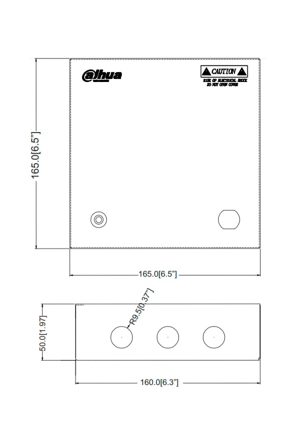 DAHUA PFM341-9CH - Fuente de Poder de 12 vcd/ 5 Amperes/ para 9 Camaras/ Fusibles Intercambiables/ Proteccion contra Sobrecargas/ Color Blanco/